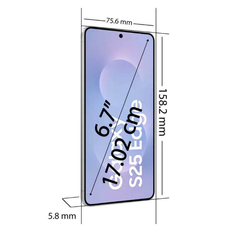Samsung Galaxy S25 Edge SM-S937B 12GB/256GB Titanium Icyblue