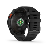 Garmin fenix 7X Pro Solar, Slate Gray Stainless Steel, Black Band